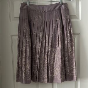 Talbots Pink Pleated A-Line Skirt for Cocktail Events